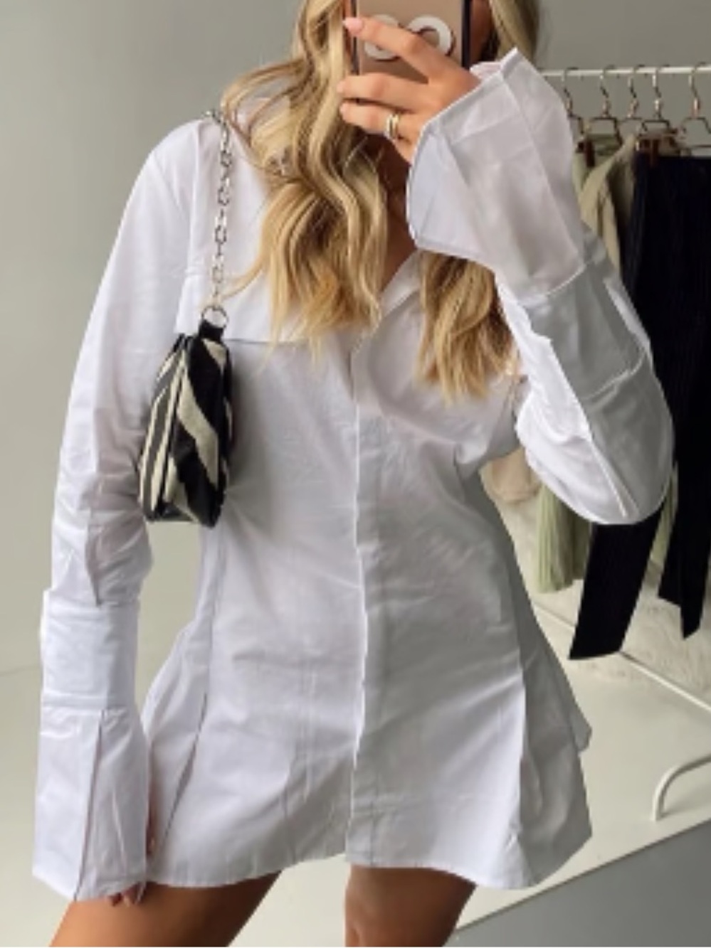 Lioness White Cover Girl Mini Shirt Dress